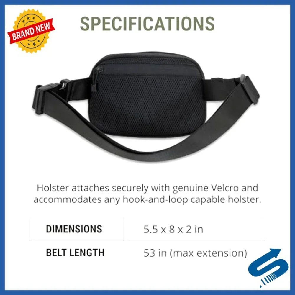 Concealed Carry Fanny Pack with Adjustable Holster Cross Body Strap